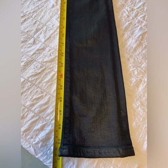C Of H Los Angeles Womens Black Shiny Jeans Skinny Size 27 - Picture 8 of 12